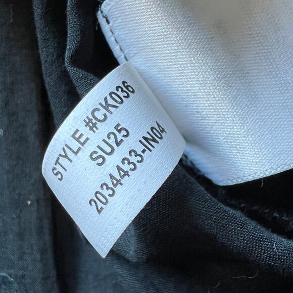 J Crew Flutter Sleeve Button Up Shirt In Cotton Voile Womens XL Sheer Black - Picture 9 of 10